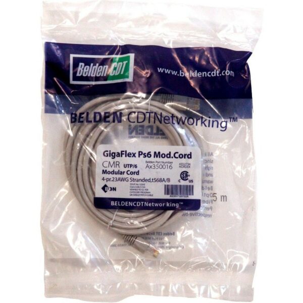 کابل پچ کورد CAT6 طول 5 متر بلدن BELDEN CAT6 5M