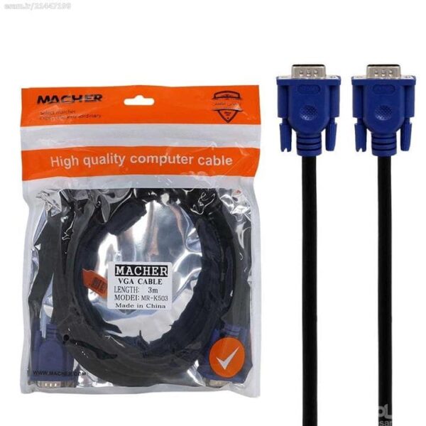 کابل VGA به طول 3متر مدل Macher MR-102 VGA 3m